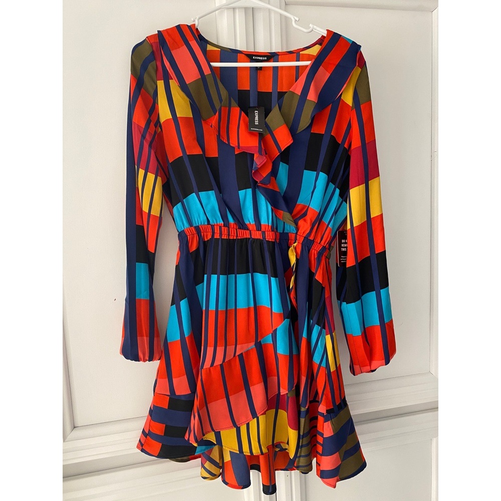 Express color block dress